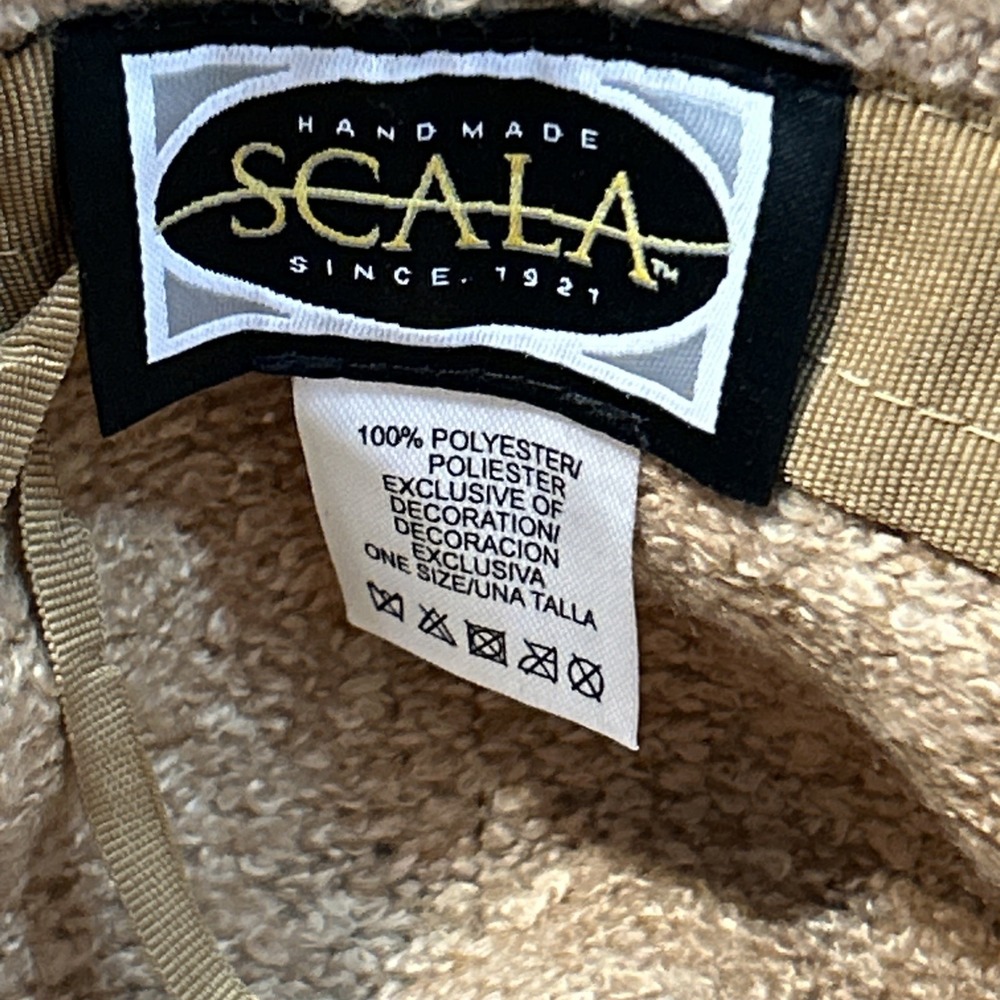 Scala Women's Soft Sun Hat Adjustable Size Handmade Braided Band Tan OSFM NWT - Picture 9 of 10
